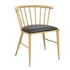 Bolero Side Chairs Harrowdene Padded Metal Wood Effect 2 Pack Commercial Dining Seating