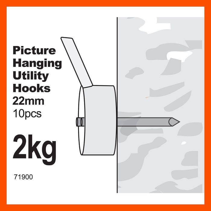 Everhang 22mm Picture Utility Hook - 10 Pack