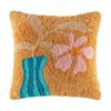 Kas Australia Paco Cushion Cotton Embroidered Floral 50x50cm