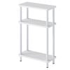 Levede 3 Tier Narrow Bedside Table White