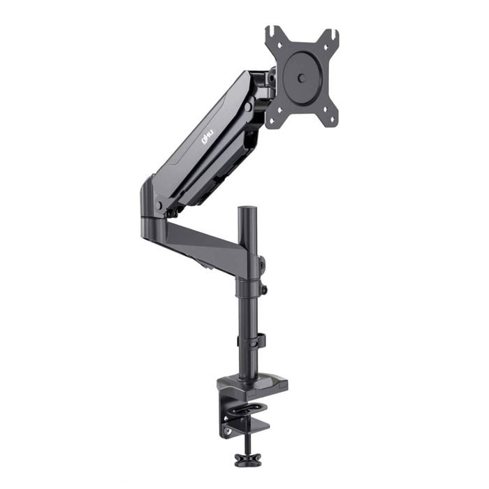 P&P Black Gas Spring Monitor Mount With Full Motion Adjustment And Strong Stable Aluminium Construction