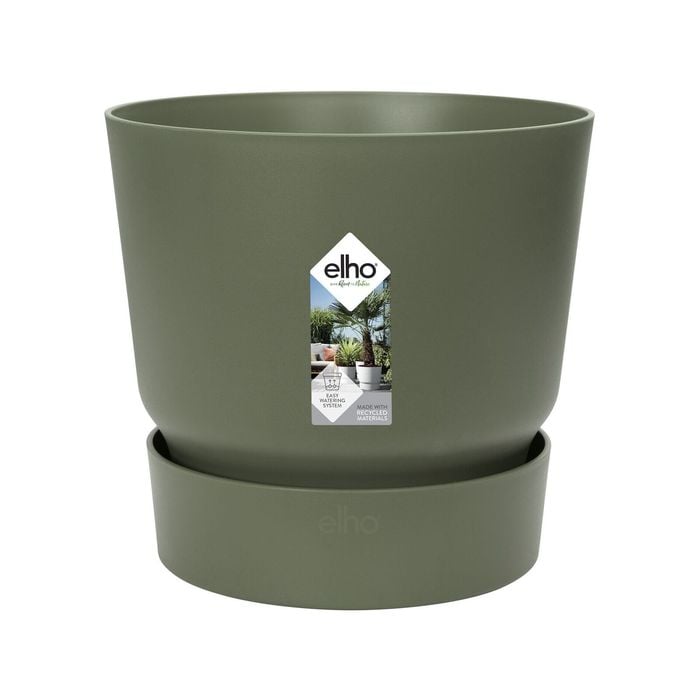 Elho 20cm Leaf Green Greenville Self Watering Plant Pot