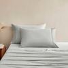 Serene 400tc Bamboo Cotton Sateen Standard Pillowcase Dove Grey - Twin Pack