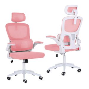 Office Chair Flip-Up Armrest SITIO - PINK - SITIO | Pink | Mesh,PP