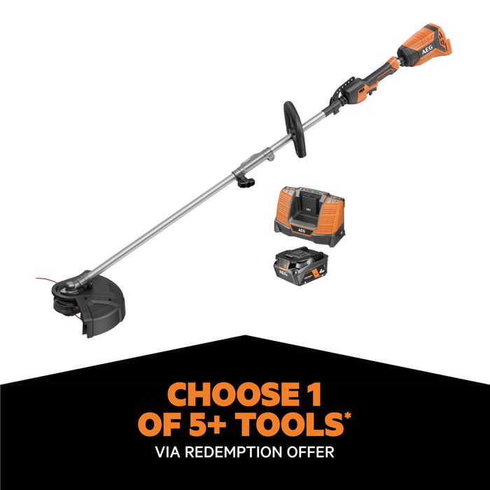 AEG 18V 33cm 4.0Ah Brushless Line Trimmer Force Kit