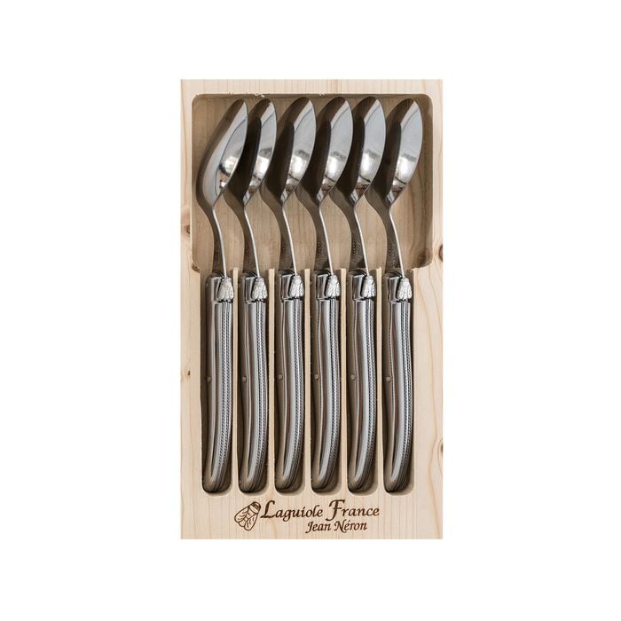 Laguiole Jean Neron 6pc. Soup/dessert Spoon Set - Stainless Steel