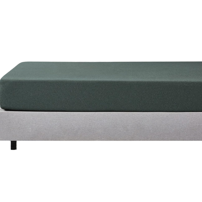 Gioia Casa 100% Jersey Cotton Soft Stretchy Breathable Fitted Sheet - Green - Single