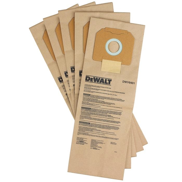 DeWALT Dust Paper Bag - 5 Pack