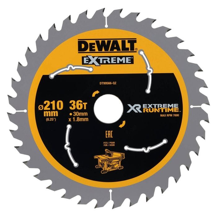 DEWALT EXTREME 210mm 36T Runtime Circular Saw Blade DT99566-QZ