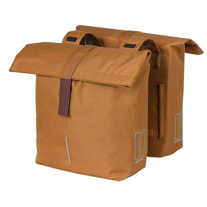 Basil City Double Bag Camel Brown 28-32l Brown