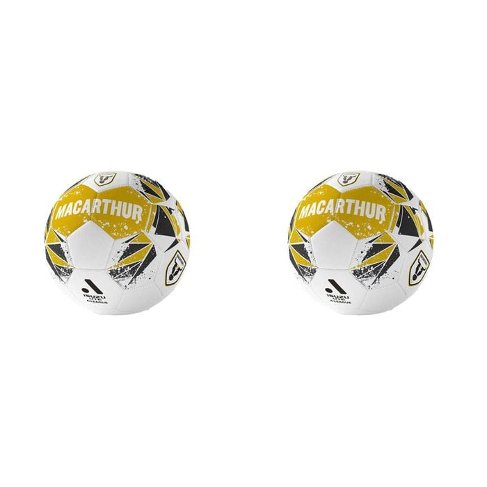 2PK A-League Macarthur FC A-League Soccer Ball Size 1 - Mustard