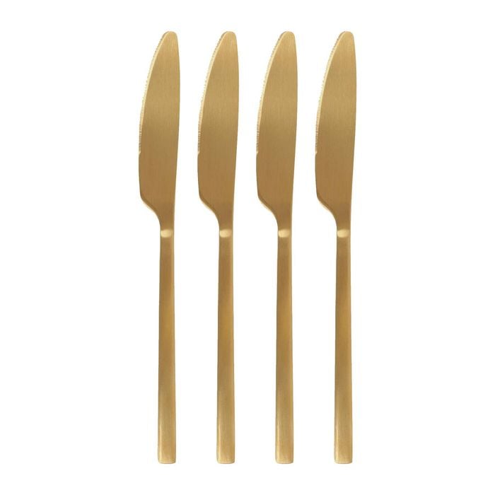 Argon Tableware 48pc Stainless Steel Cutlery Set - Durable Rust Resistant Stainless Steel Dishwasher Safe Flatware Set