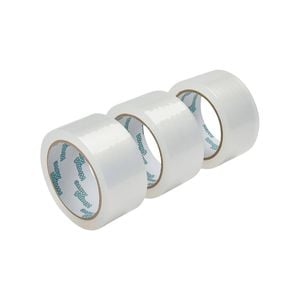 Wrap & Move 48mm x 50m Clear Packaging Tape - 3 Pack