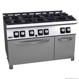 Fagor Kore 700 Series 6 Burner Gas Range With Gas Oven  - Oven Ranges (c-g761h)