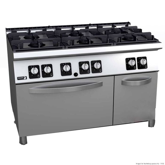 Fagor Kore 700 Series 6 Burner Gas Range With Gas Oven  - Oven Ranges (c-g761h)