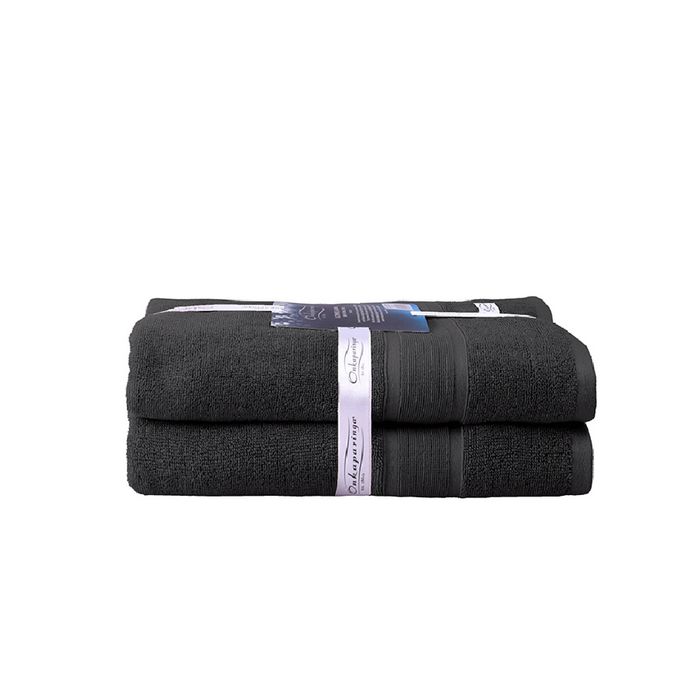 2PK Ultimate Alanya Turkish Cotton Bath Towel 550Gsm Highly Absorbant Castlerock