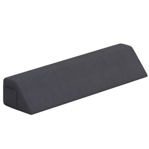 Costway Full Size Bed Wedge Headboard Pillow W/storage Bag Mattress Gap Filler Grey