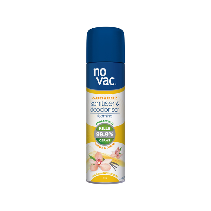 No Vac 418g Foaming Vanilla & Orchid Sanitiser & Deodoriser