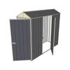 Build-a-Shed 0.8 x 2.3 x 2.1m Gable Single Hinged Door Shed with Single Hinged Side Door - Grey
