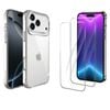 Icoverlover For Iphone 17 Pro Max Case + 2x Glass Screen Protectors Clear