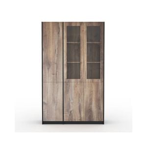 Modern Furniture SUTTON 3 Door Display Unit 120cm - Warm Oak