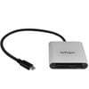 Startech.com Usb 3.0 Flash Memory Multi-card Reader / Writer With Usb-c - Sd Microsd And Compactflash Card Reader W/