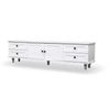 Foret Tv Stand Entertainment Unit Storage Cabinet Classic 160cm White