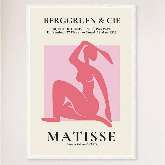 Galrie Henri Matisse Vintage Print Exhibition at Galerie Berggruen & Cie, White Frame, A0 84 x 119cm (33 x 47inch)