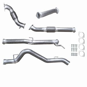 Ignite Exhausts Turbo Back For Mitsubishi Ml Triton 3.2l 3" Cat & Pipe Raw Aluminised Steel