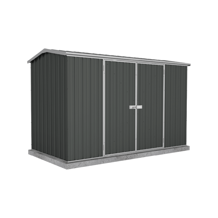 Absco Sheds 3.0 x 1.52 x 1.95m Monument Premier Double Door Garden Shed