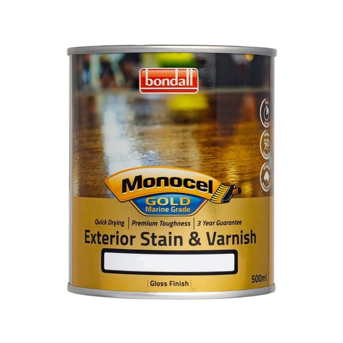 Bondall 500ml Jarrah Monocel Gold Marine Grade Stain And Varnish - 500ml