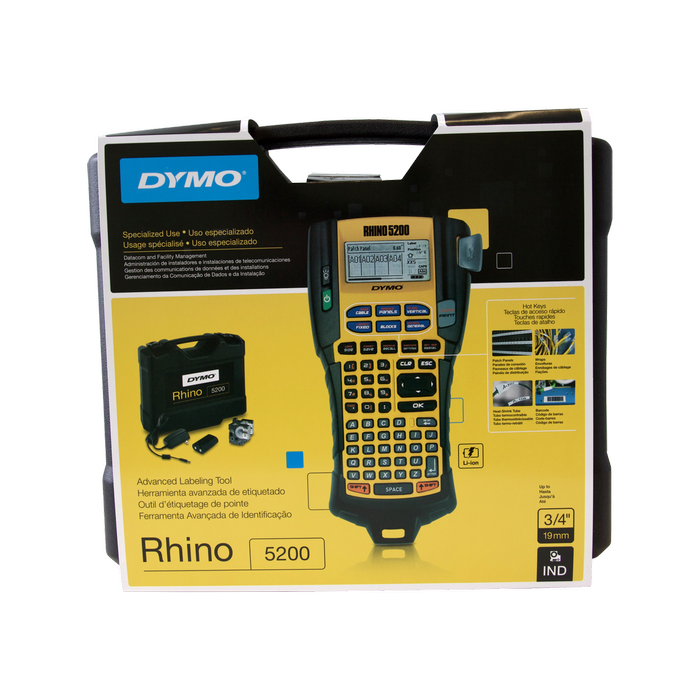 DYMO Rhino 5200 Industrial Labeller Kit In Hard Case