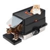Pawz Stainless Steel Cat Litter Box Enclosed Removable Toilet