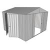 Build-a-Shed 3.0 x 3.0 x 2.3m Double Sliding and Double Hinge Door Shed - Zinc