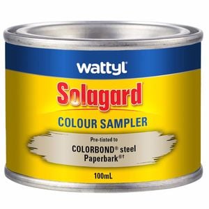 Wattyl 100ml Paperbark Low Sheen Pre-Tinted Solagard Colour Sampler