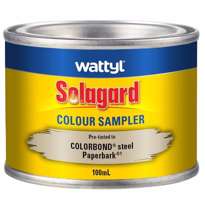 Wattyl 100ml Paperbark Low Sheen Pre-Tinted Solagard Colour Sampler