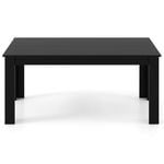 Costway 1.6m Dining Table Wooden Kitchen Table Home Office Black