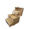 Orku 59 Essential Oil Bottle Storage Box - Wooden 3 Tier Aromatherapy Organiser