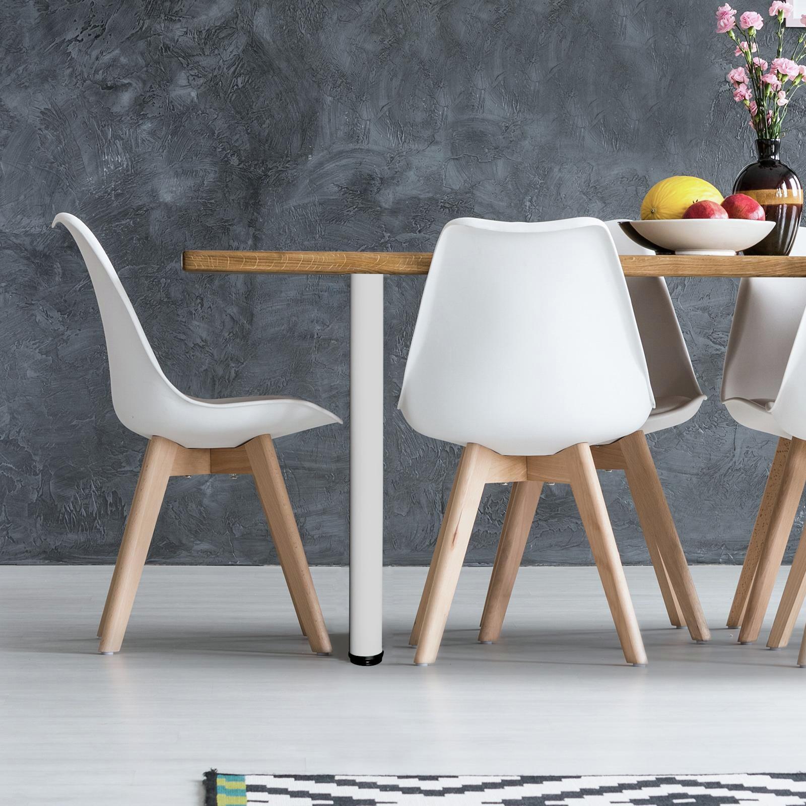 Adoored 60 x 710mm White Round Adjustable Table Leg Bunnings Australia