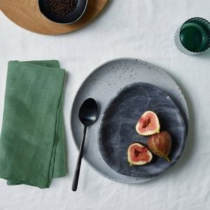 Vintage Design Homewares Set of 4 Napkins Hemp or Linen Cotton 50cm x 50cm Green