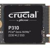 Crucial P310 1TB M.2 2230 NVMe SSD 7100/6000 MB/s 1M IOPS 220TBW 2M MTTF for MS Surface Pro Valve Steam Deck