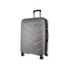 Pierre Cardin Hard Shell 4 Wheel Suitcase - Large - Silver - Expandable