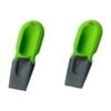 2pc Prepara Handy Thumb Pan Scraper Food Residue Remover Cleaner 9.3cm Green