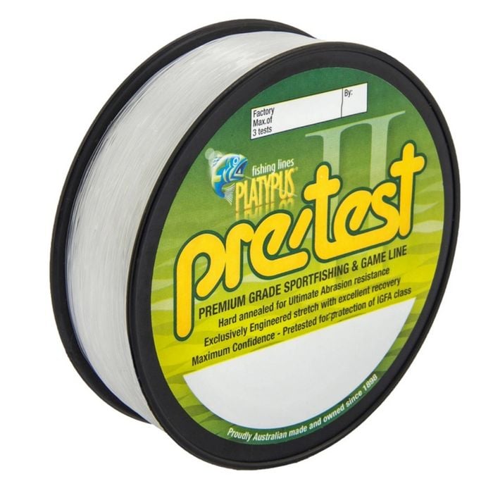 Platypus Pre-Test Mono Fishing Line Clear 300m 15kg