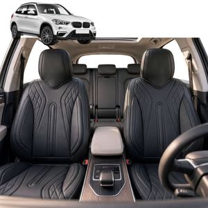 Australian Goose Front Seat Covers for BMW X1 2016 - 2022 (F48) - PU Leather, Black (2pc)