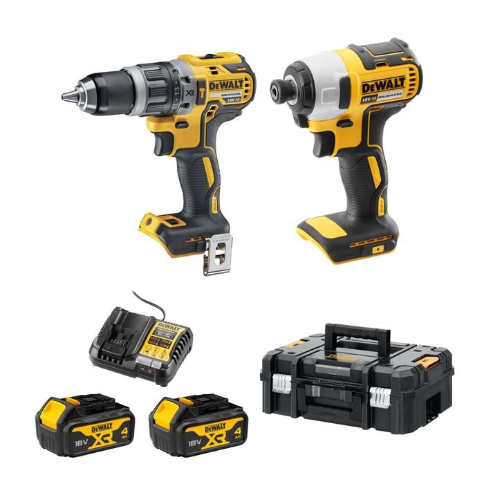 DeWALT 18V XR 4.0Ah 2 Piece Combo Kit DCZ207M2T-XE