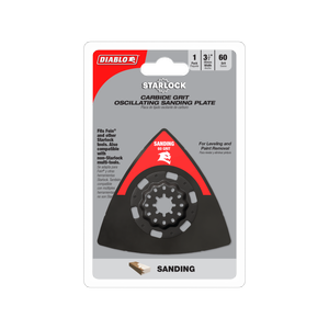 Diablo 90mm 60 Grit Starlock Carbide Multi-Tool Sanding Plate 