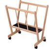 Wood Large Print Rack Castors Artist Storage Display 47" Natural