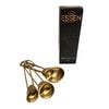 4pc Essen Midas Gold Measuring Spoons Finish Stainless Steel Kitchen Tools