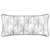 Bianca Myrtleford Rectangular Lumbar Cotton Sateen Cushion Pillow 30x60cm Grey